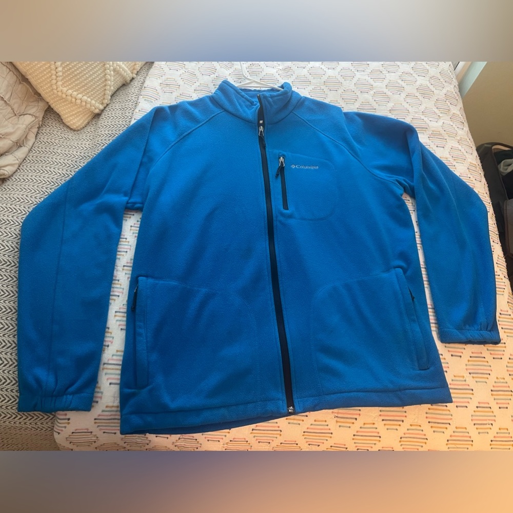 Columbia  XL blue fleece full zip